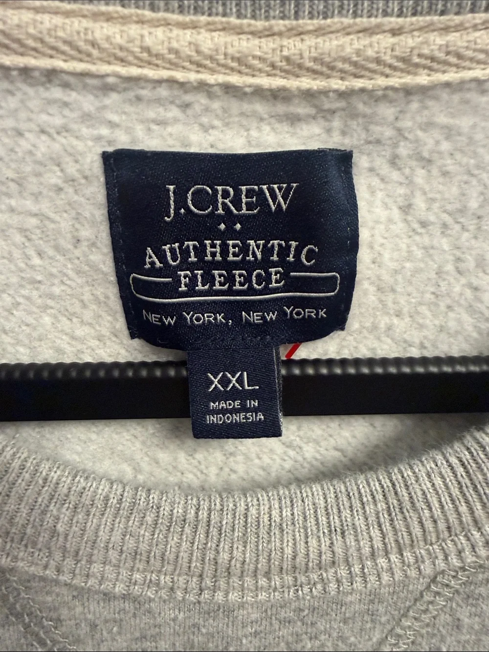 J. Crew Gray Crewneck Sweatshirt with Pointer Dog Motif